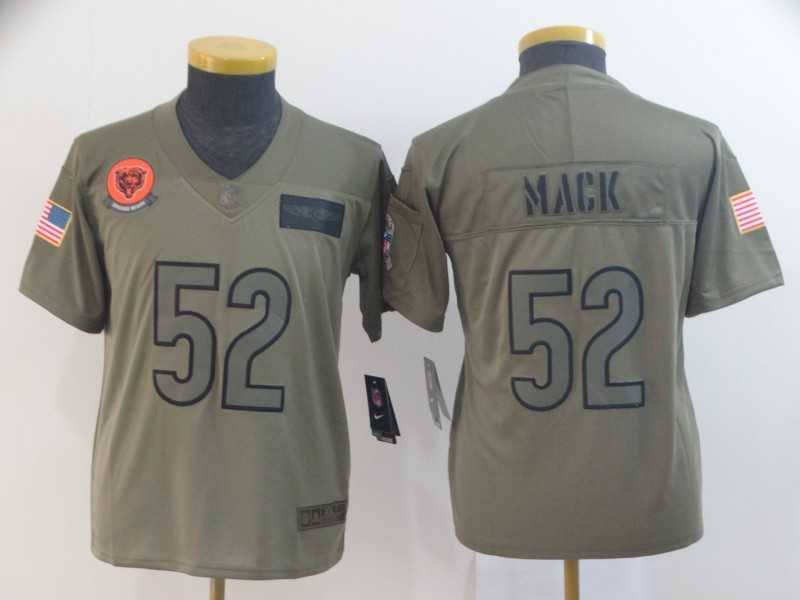 Youth Nike Bears 52 Khalil Mack 2019 Olive Salute To Service Limited Jersey,We sell and wholesale Youth Nike Bears 52 Khalil Mack 2019 Olive Salute To Service Limited Jersey on line form chian!